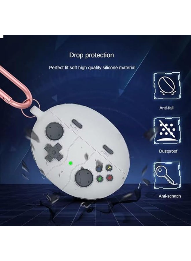 Fekra Silicone Case Compatible with Huawei FreeBuds 6i / Freebuds 5i Silicone protective cover 3D game console button model Shockproof Case with Keychain Huawei FreeBuds 6i /5i - Image 3
